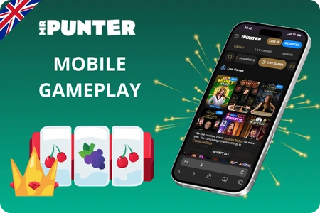 mrpunter casino mobile gameplay on smartphone and tablet