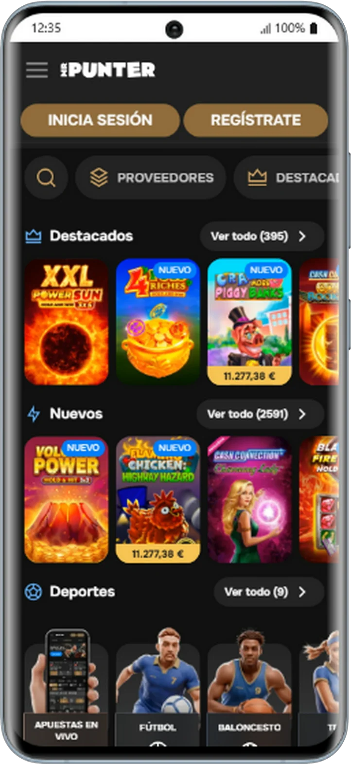 Captura de pantalla Mr Punter App