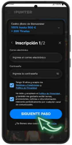 Introduce tus datos