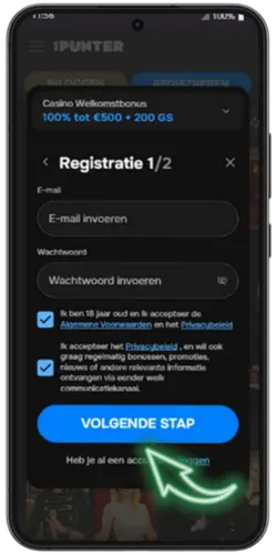 Voer uw gegevens in