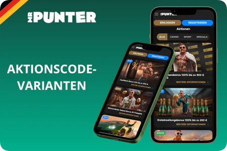 Aktionscode-Varianten Mr Punter