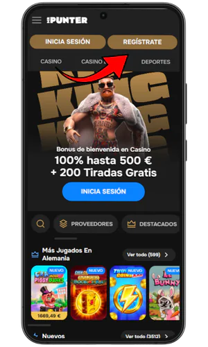 Botón de registro MR Punter