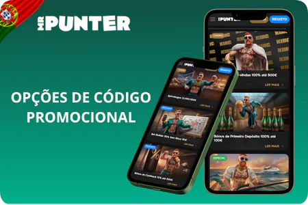 Opções de código promocional  Mr Punter